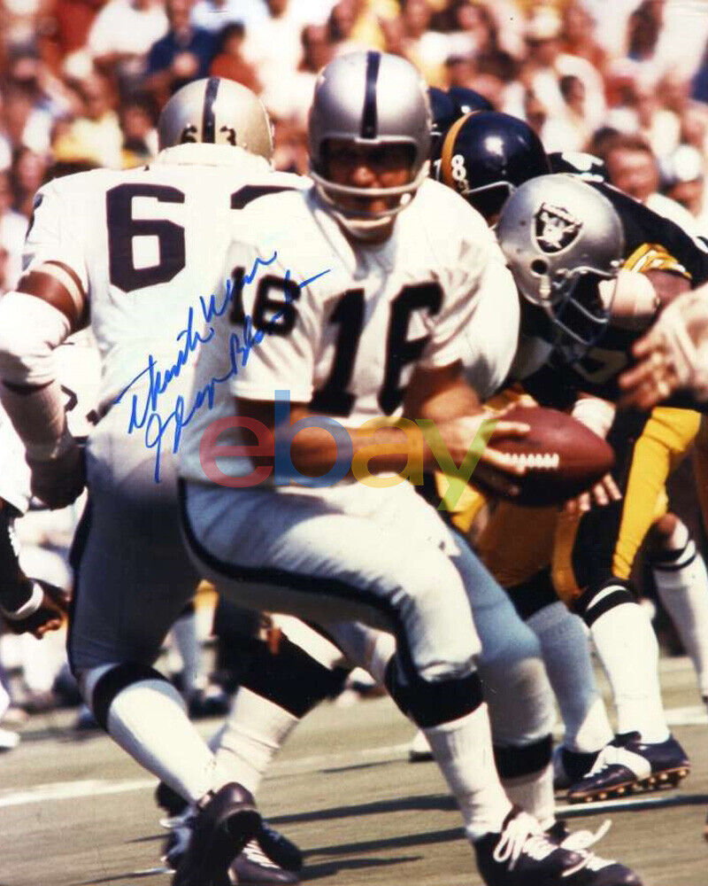 George Blanda Autographed 8x10 Photo Poster painting Signed reprint