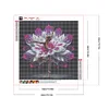 Fille Aux Fleurs-Perceuse Ronde Peinture Diamant-40*40CM