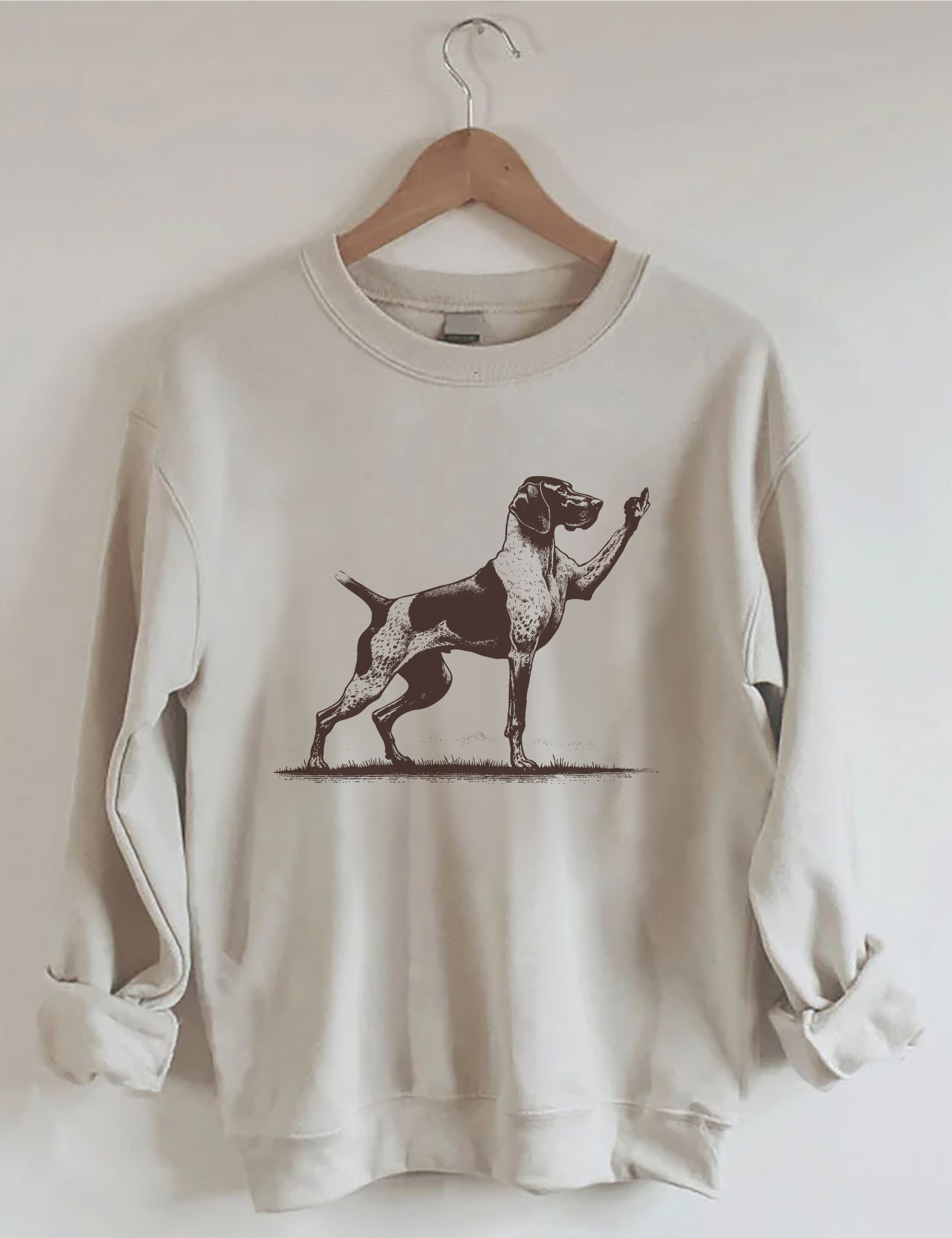 Rude Pointer Dog German Shorthair Dog Sweatshirt