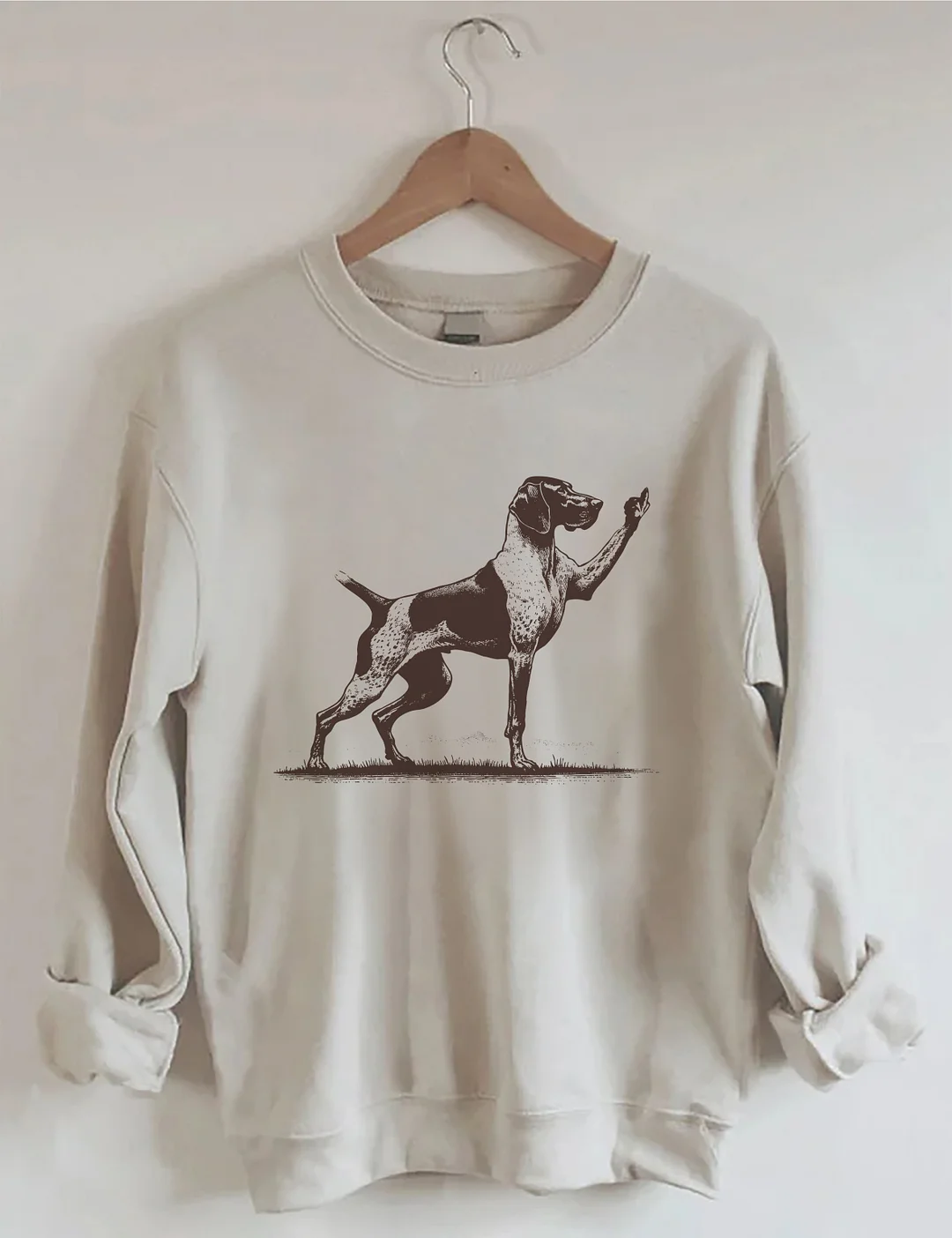 Rude Pointer Dog German Shorthair Dog Sweatshirt
