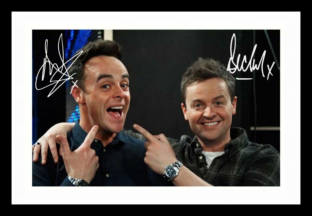 Ant And Dec Autograph Signed & Framed Photo Poster painting