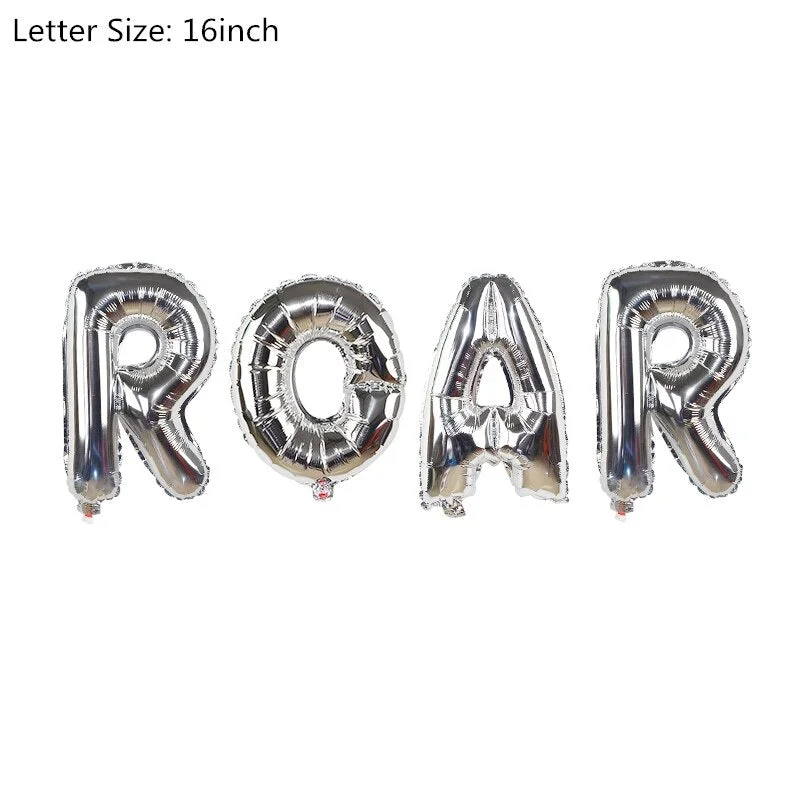 Dinosaur Birthday Party Dinosaur Foil Balloon Confetti Latex Ballons Dino Air Baloon Globos Kids Animal Jungle Party Decoration