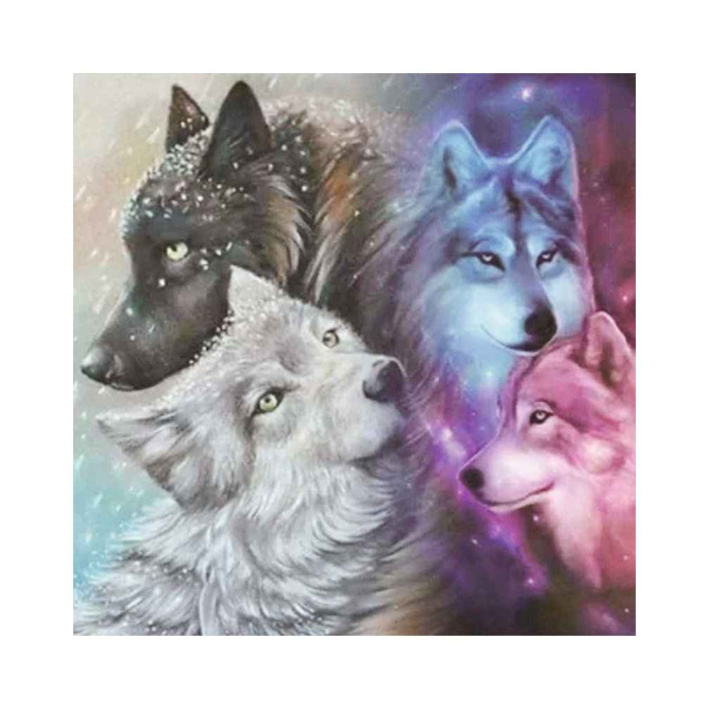 

Wolves - Round Drill Diamond Painting - 50*50CM, 501 Original