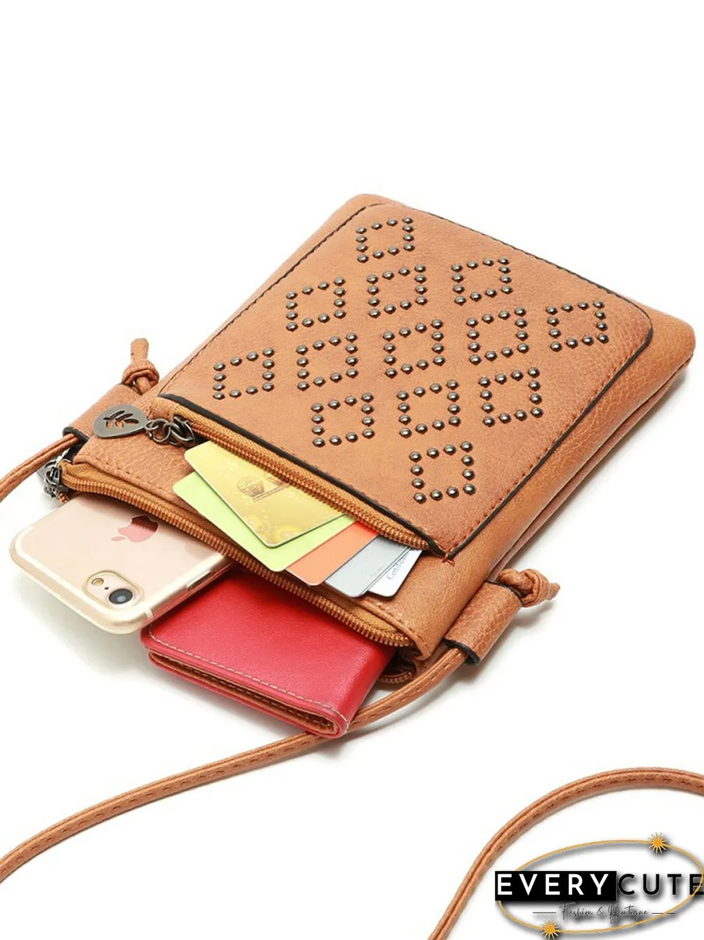 Simple Rivet Mini Crossbody Bag