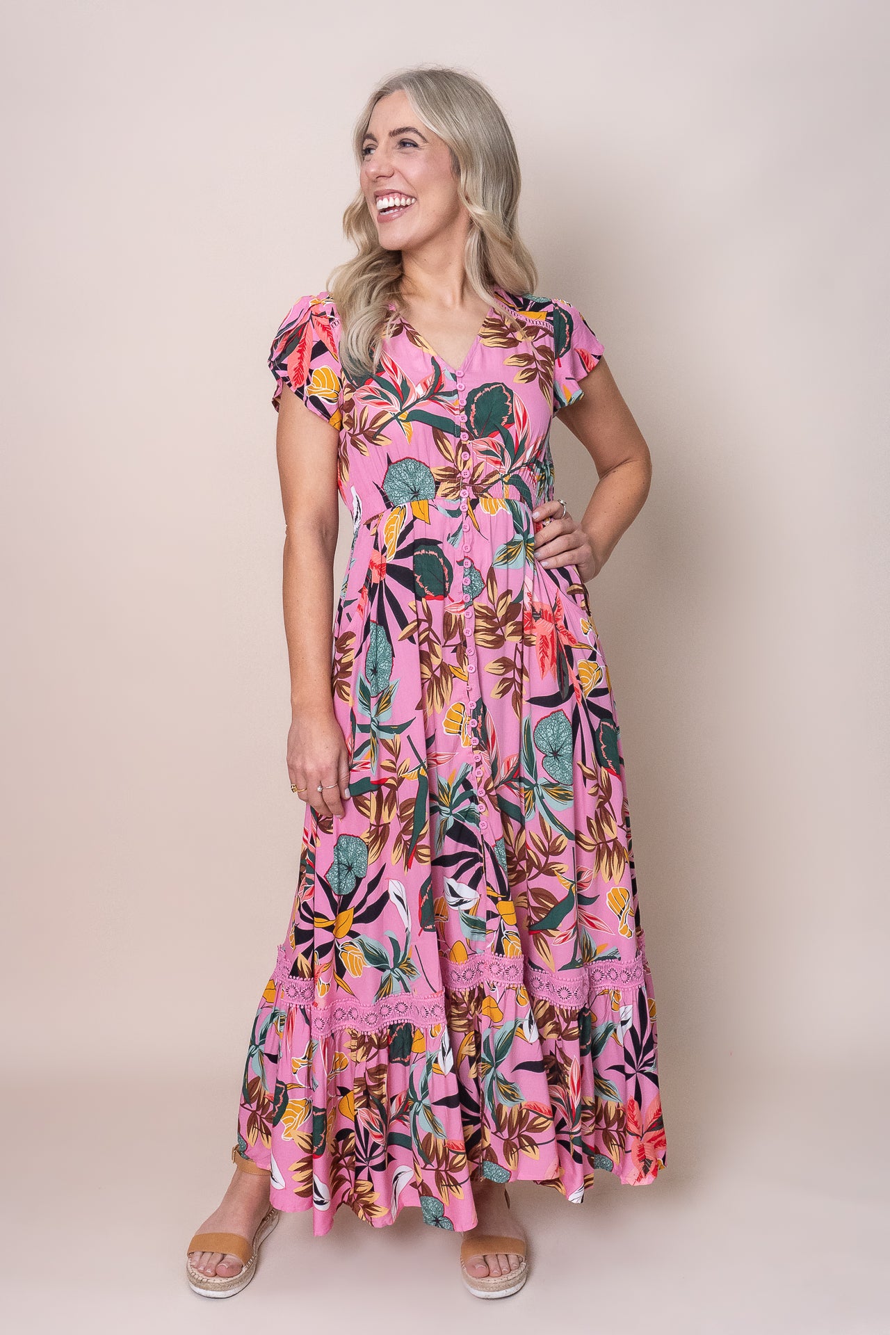 Blake Maxi Dress in Pink