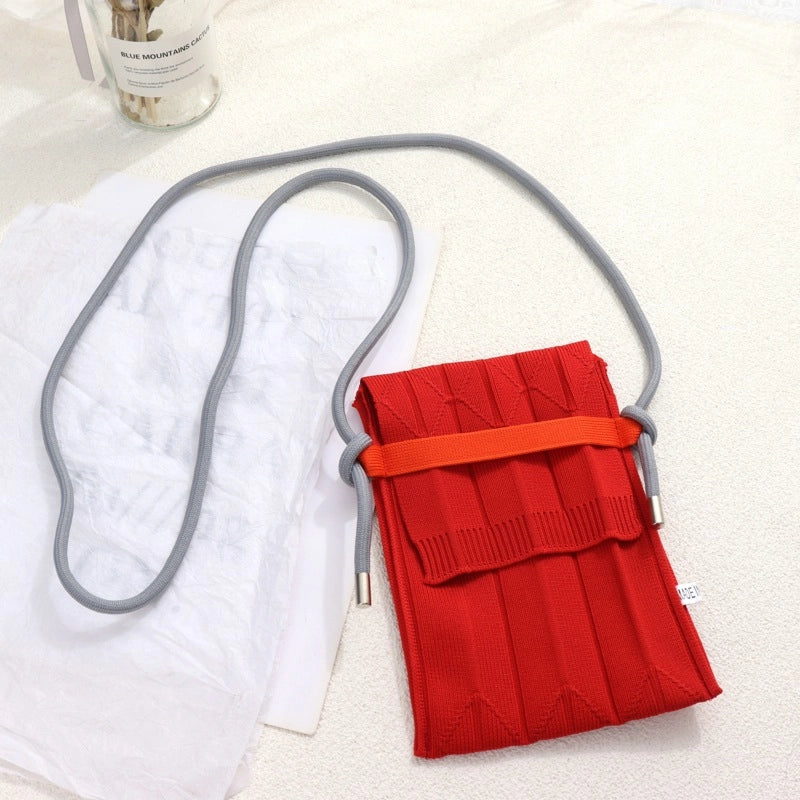 Women’s Small Polyester Solid Color Streetwear Square Flip Cover Shoulder Bag