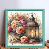 (Counted/Stamped) Flower Candle Lights-11CT Cross Stitch 40*40cm/15.75*15.75in