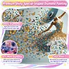 Blue Butterfly Ballerina Special Shaped 5D DIY Partial Drill Diamond Painting Kits 30x30cm Diamond Art Kit for Adults Home Decor