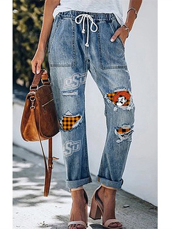 Women Bottoms Jeans Graphic