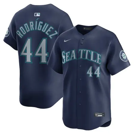 Men's Seattle Mariners #44 Julio Rodriguez  Navy Road Limited Jersey