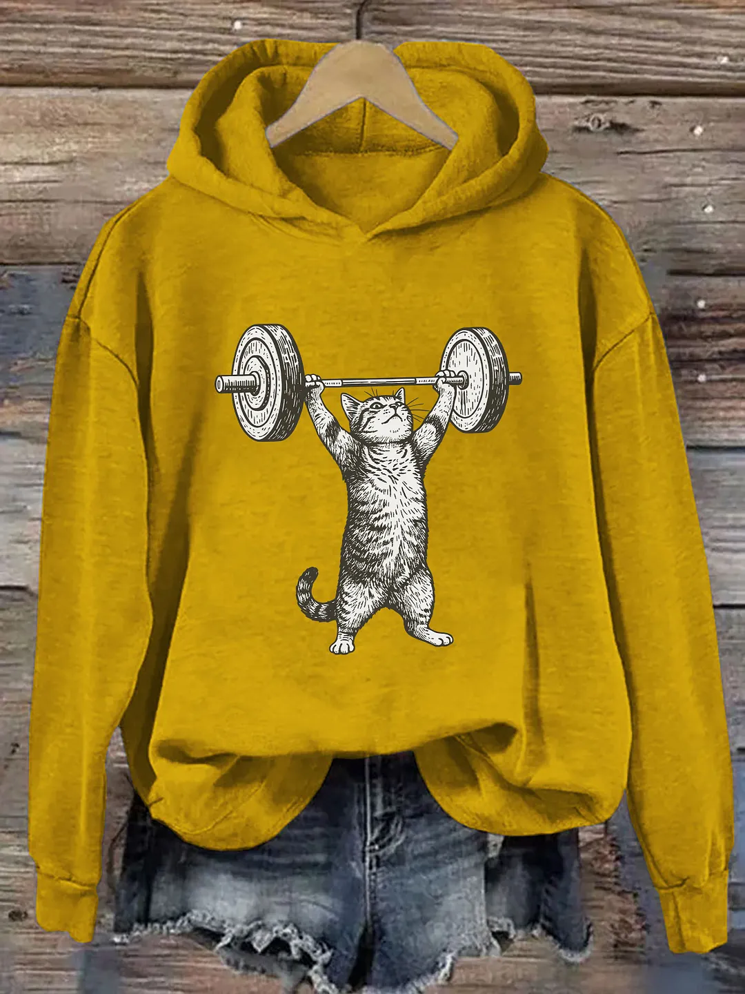 Funny Cat Gym Hoodie