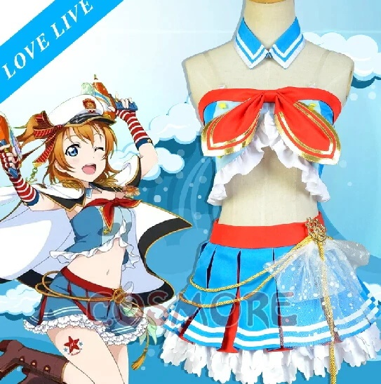 Lovelive Kosaka Honoka Navy Costume Cosplay Costume