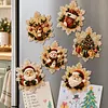 6PCS Snowflake Xmas Set DIY Pearl Diamond Painting Christmas Fridge Magnets, Sparkling Rhinestone Refrigerator Magnet Craft Kit for Home Decor & Gifts