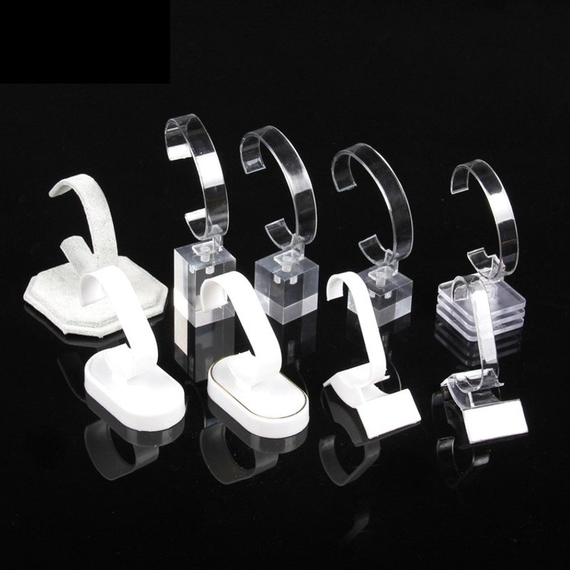 Minimalist C Shape Solid Color Gum Jewelry Rack