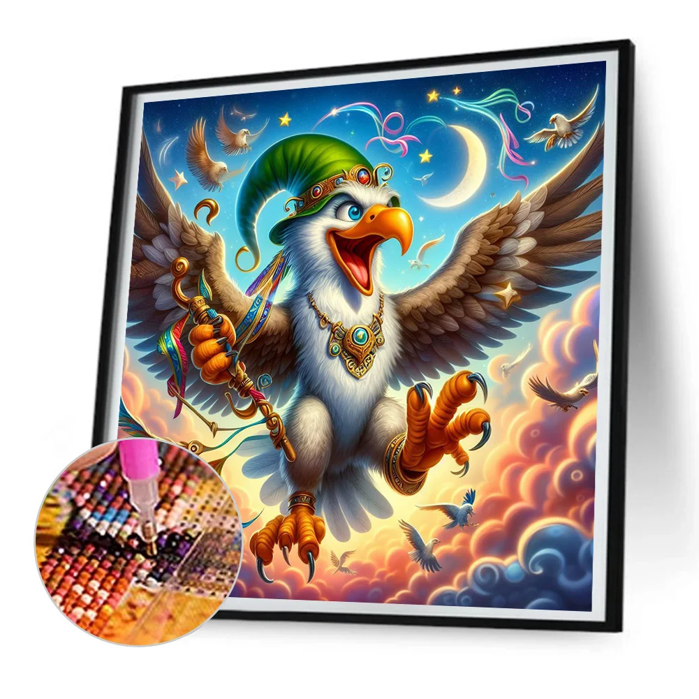 Diamond Painting - Full Round Drill - Eagle(Canvas|30*30cm)