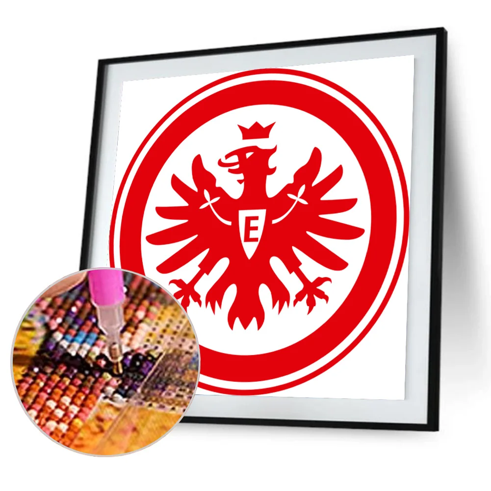Diamond Painting - Full Round Drill - Eintracht Frankfurt Fu&szlig;ball AG(40*40cm)