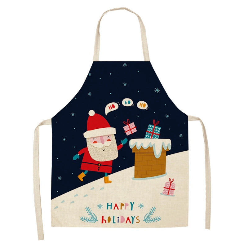 Christmas Cute Cartoon Polyester Apron 1 Piece