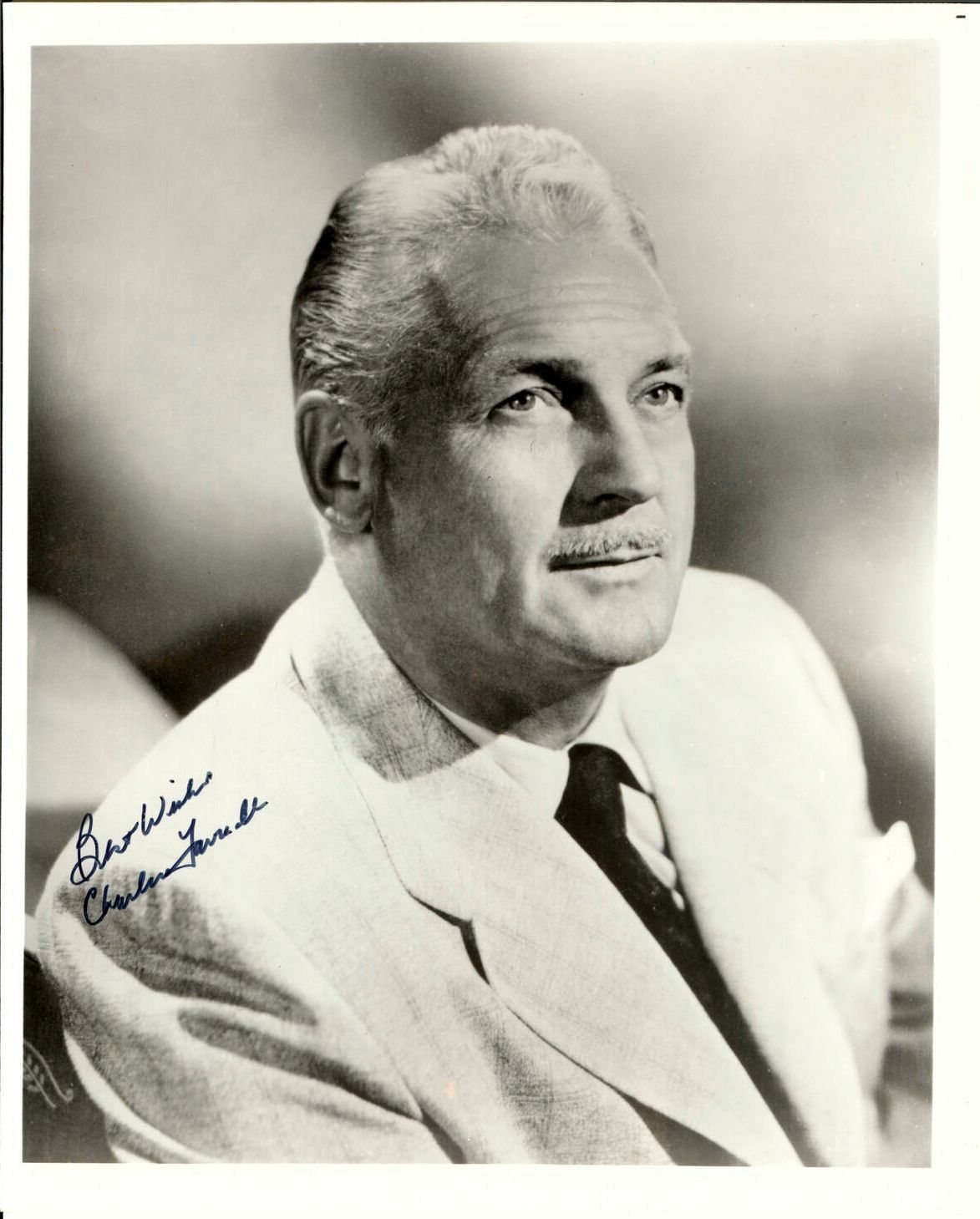 CHARLES FARRELL ACTOR (DECEASED) SIGNED 8X10 Photo Poster painting WITH COA