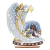 DIY Jesus Angel Diamond Painting Wooden Desktop Ornament