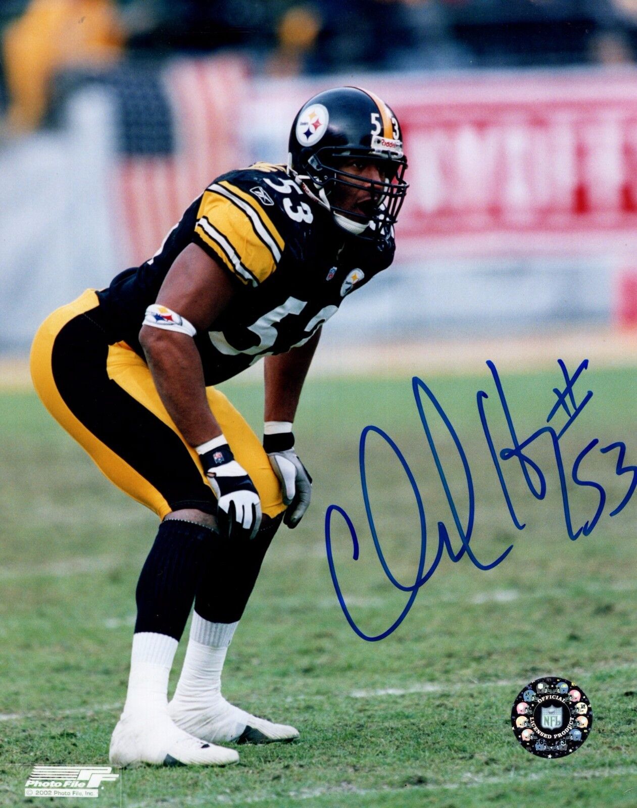 Clark Haggans Pittsburgh Steelers Hand Signed Autographed 8x10 Photo Poster painting W/COA