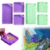 (US Only)6Pcs Diamond Art Tray Rhinestone Sorting Tray Diamond Painting Tray(GreenPurple)