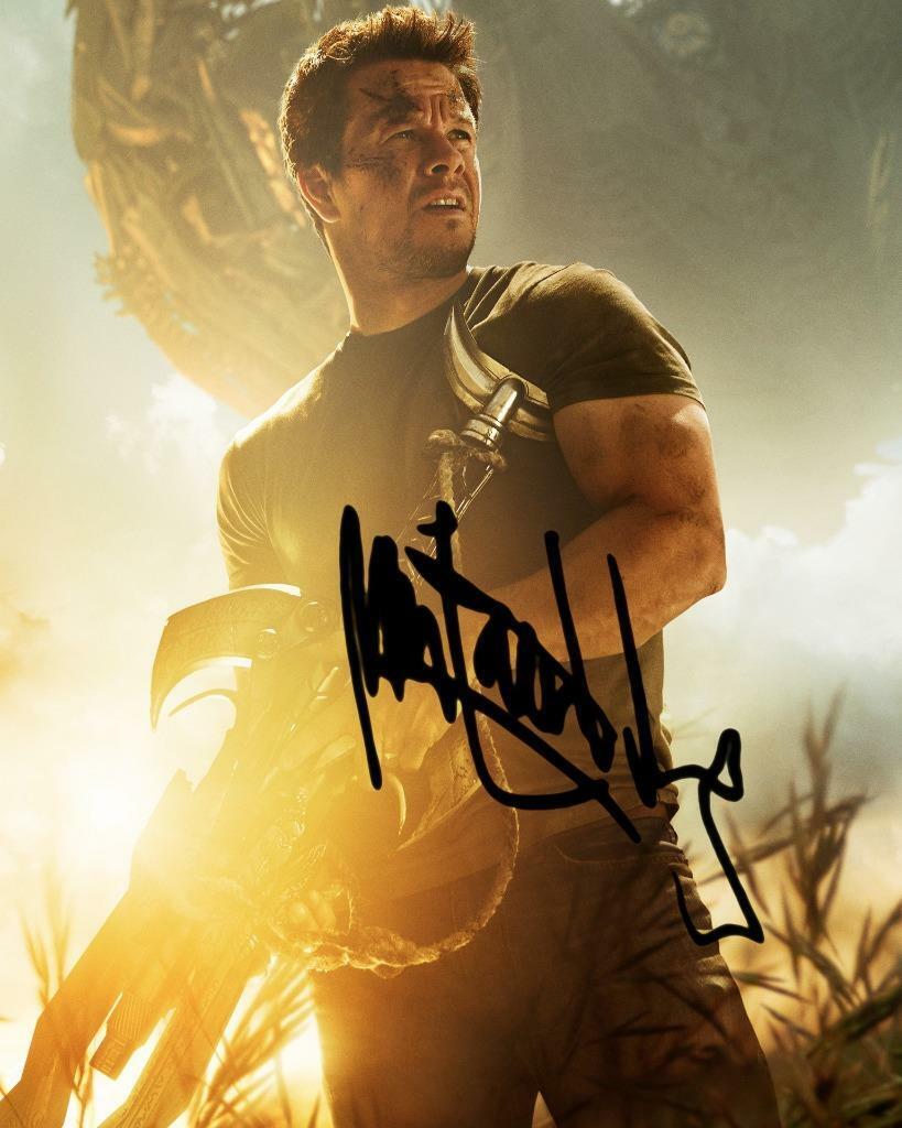 MARK WAHLBERG Transformers Age of Extinction SIGNED 10 X 8