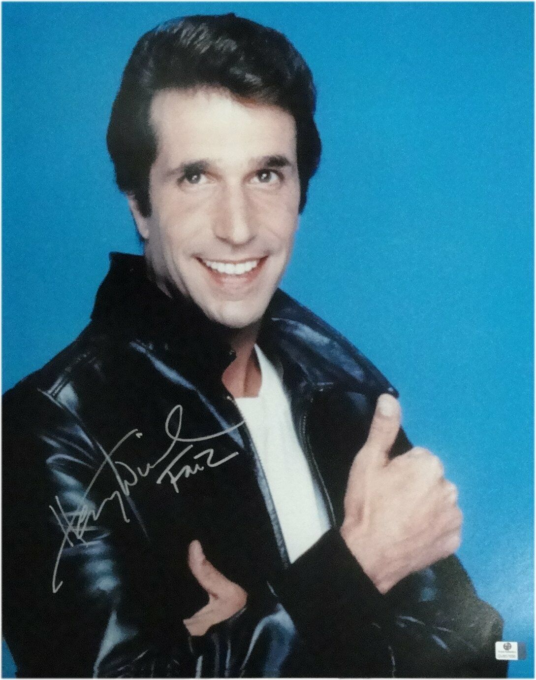 Henry Winkler Hand Signed Autographed 16x20 Photo Poster painting Thumbs Up Happy Days GA GV COA