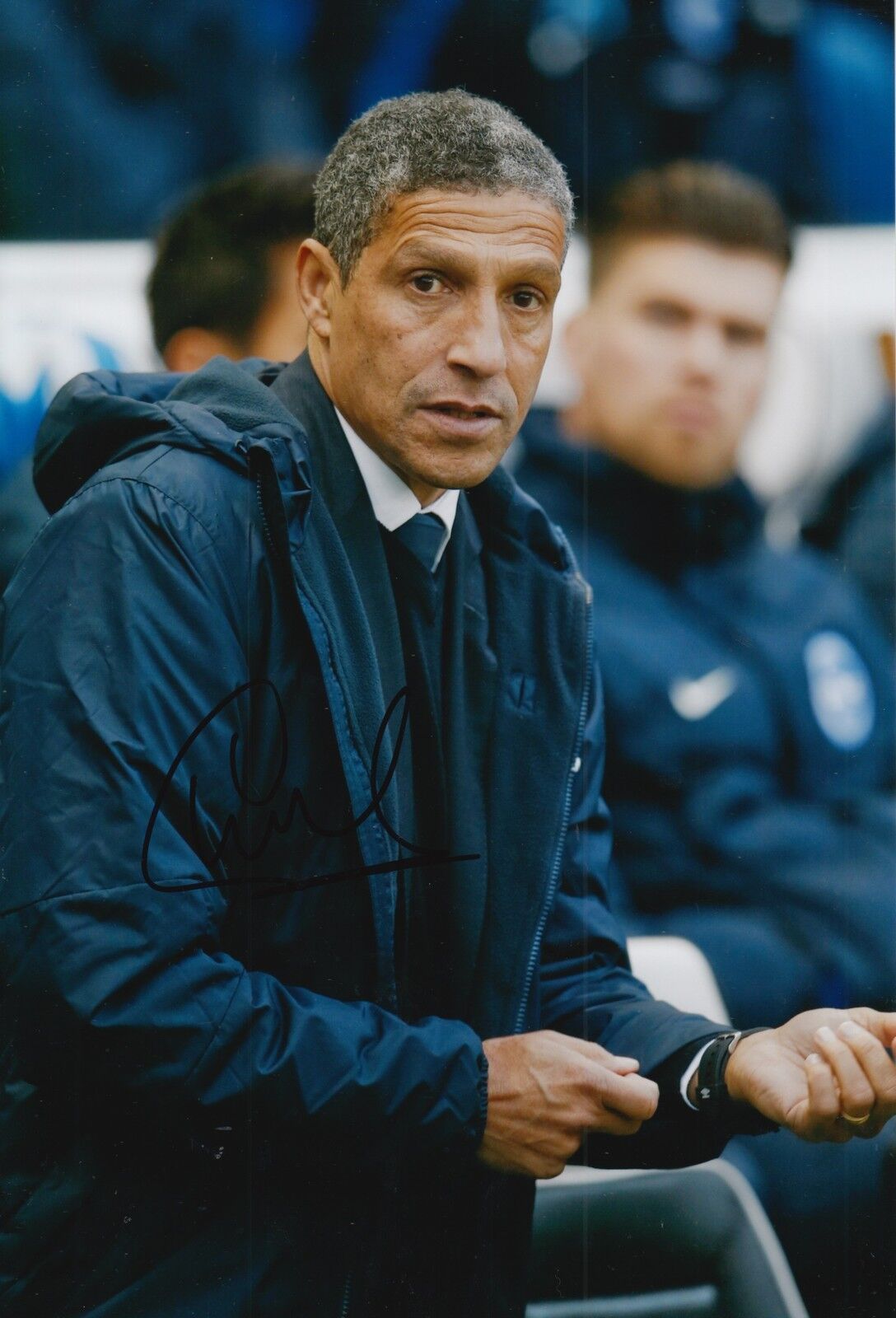 BRIGHTON & HOVE ALBION HAND SIGNED CHRIS HUGHTON 12X8 Photo Poster painting 2.