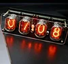 Cyberpunk Soviet IN12 Nixie Tube Glow Retro Nostalgic Electronic Clock Alarm Desktop Gift Creative Ornaments