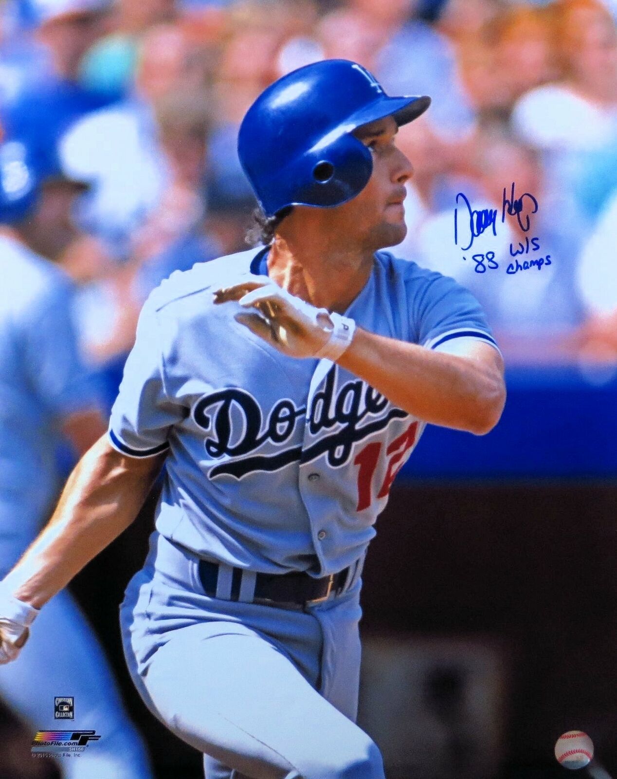 Danny Heep Signed Autographed 16X20 Photo Poster painting LA Dodgers '88 WS Champs