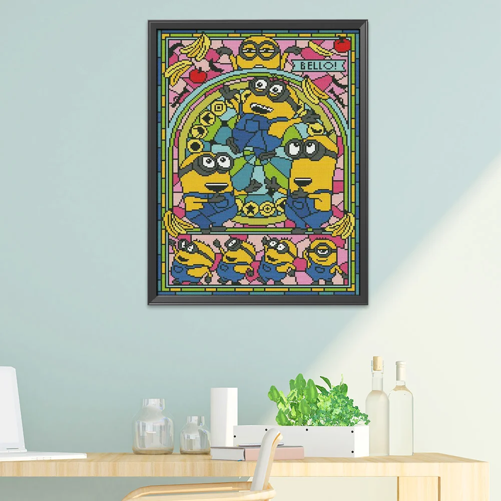 11ct Stamped Cross Stitch - Minions(30*40cm)