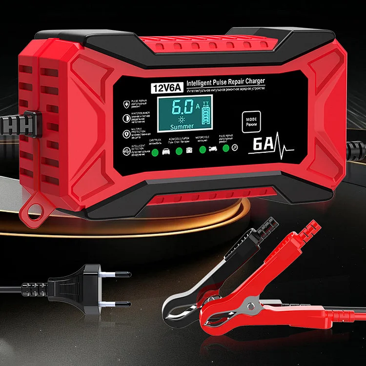 🔥HOT SALE (50% Off)🔥🛵🔋Smart Battery Charger for Car & Motorcycle