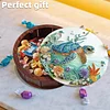 Diamond Painting Snack Box Kit Art Decor Round Snack Box Handmade Art Decoration