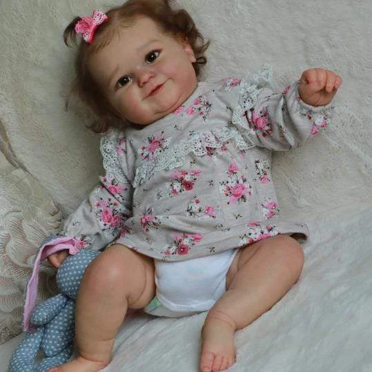  20'' Kleine Danielle Süßee Reborn Baby Puppe -Realistisch Und Lebensecht ( mit Stimm- und Herzmodul) - RSDP-Rebornbabypuppen-Rebornbabypuppen.de®