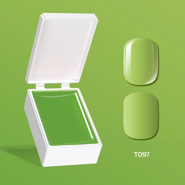 Lighter Green Solid Cream Non-Flowing Gel
