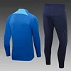 2022 England Half-Pull Training Suit Blue Soccer Jersey Set love fball