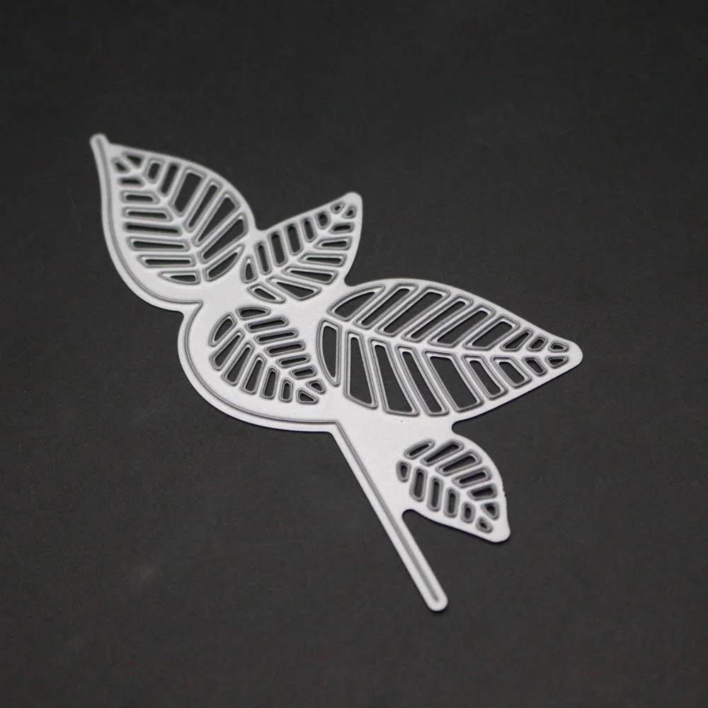 Leaf Strip Christmas Metal Cutting Dies Green Leaves Frame Die Stencil Scrapbooking Paper Cards Stamps And Dies 2019 New Craft