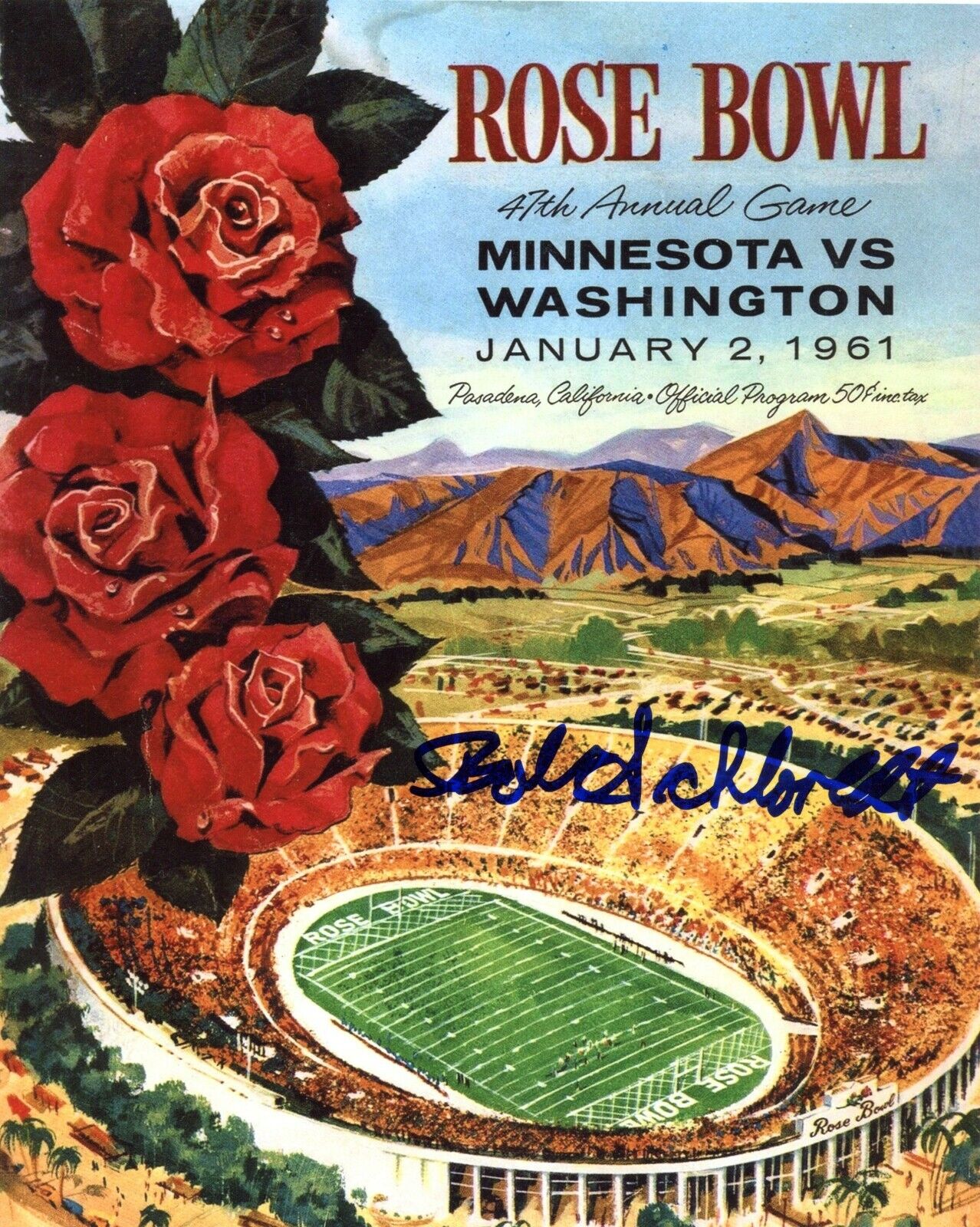 Bob Schloredt Washing Huskies UW CFB HOF Autographed Signed 8x10 Photo Poster painting CFS