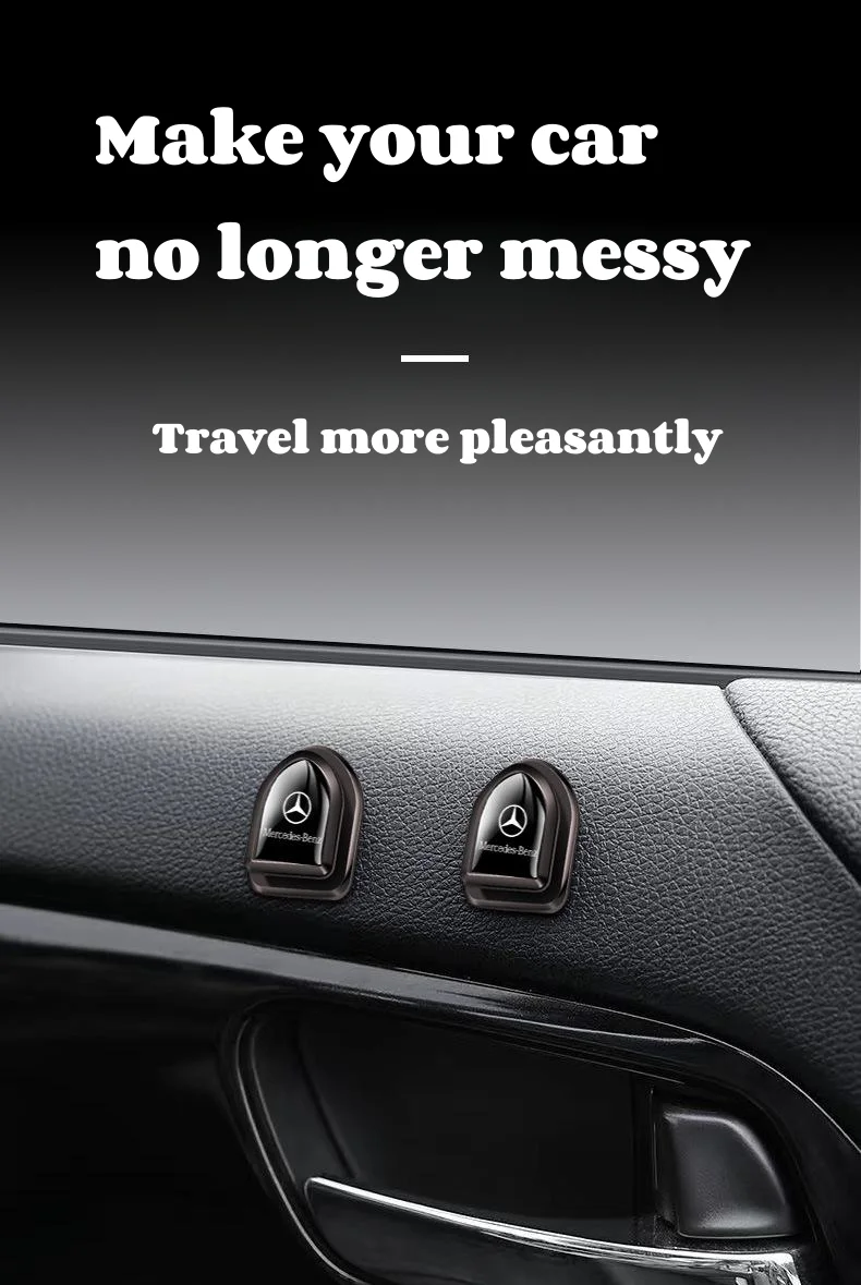 Car-mounted mini hook with car logo(4PCS)