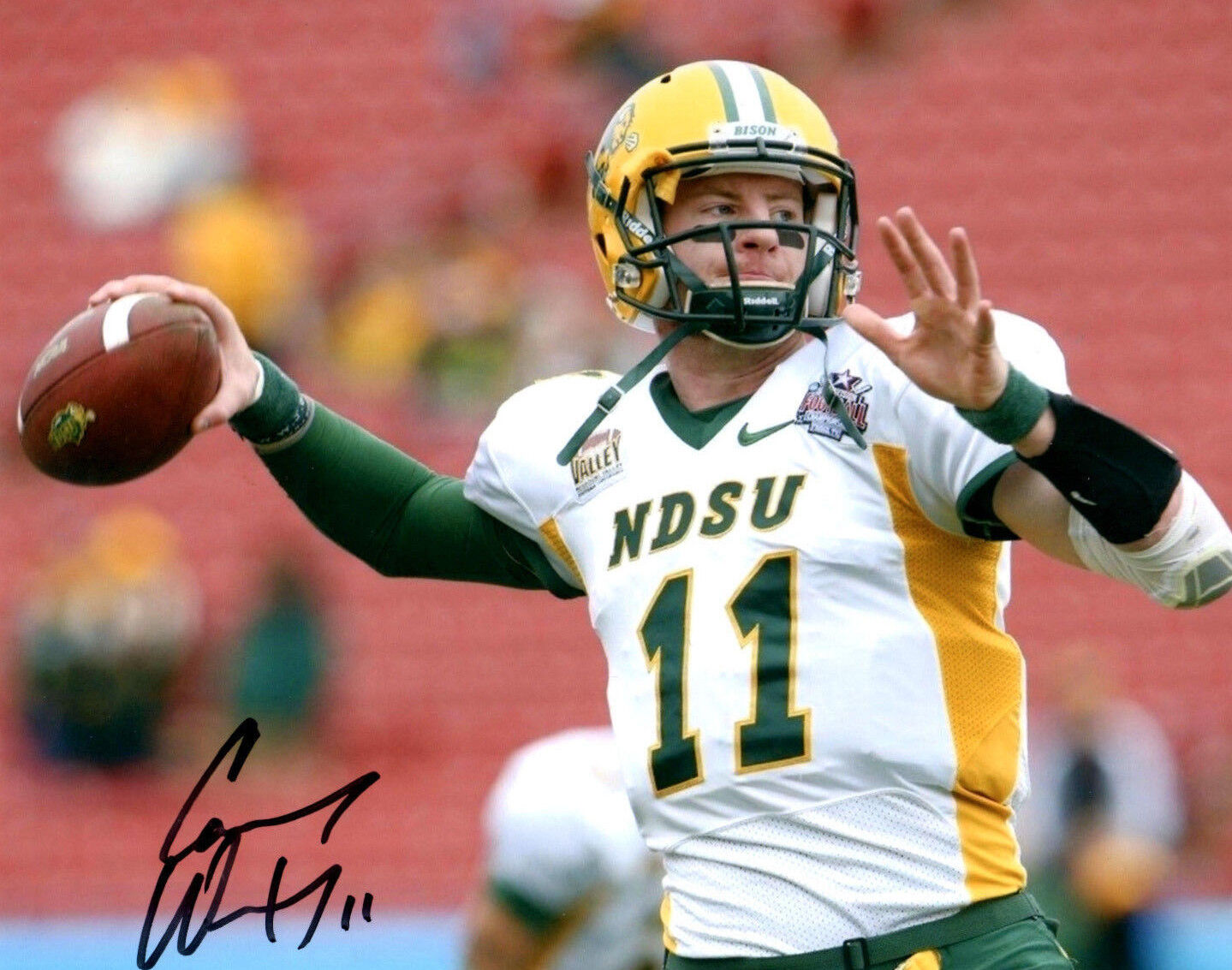 Carson Wentz Reprinted autographed signed 8x10 Photo Poster painting North Dakota State EAGLES