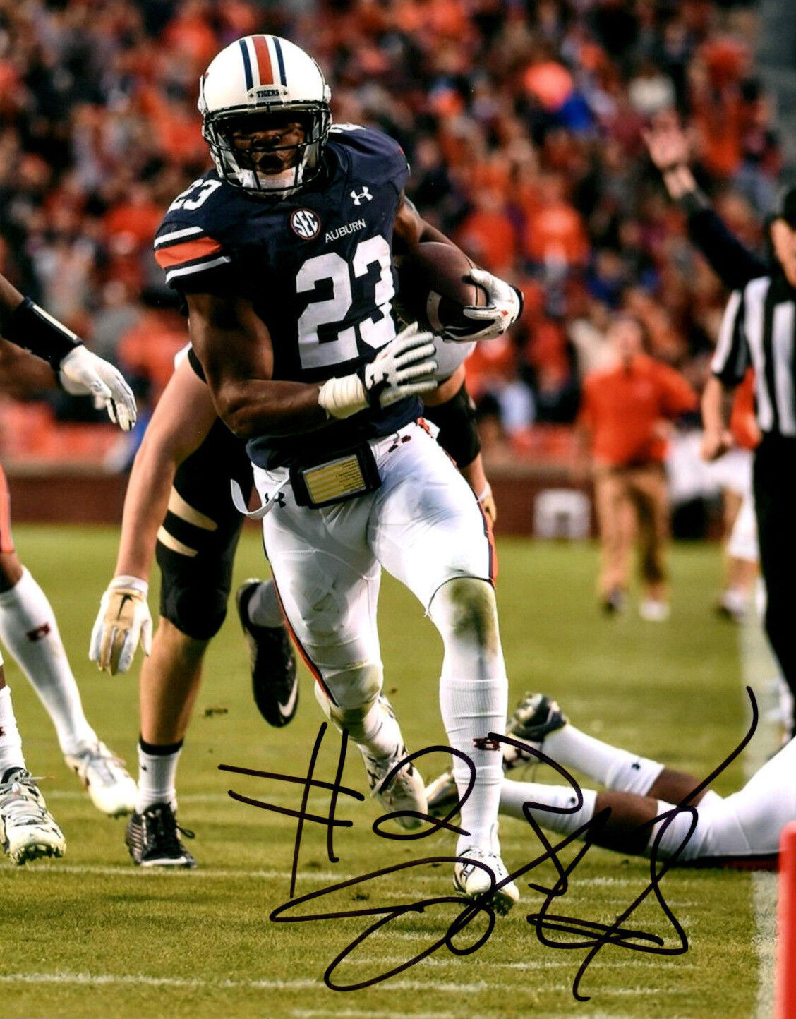 Johnathan Ford signed autographed 8x10 football Photo Poster painting Auburn Tigers Rudy Ford