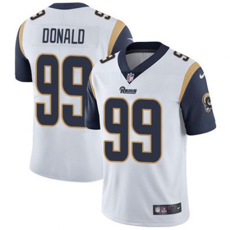 Youth Los Angeles Rams #99 Aaron Donald White Vapor Limited Stitched Jersey IMVF