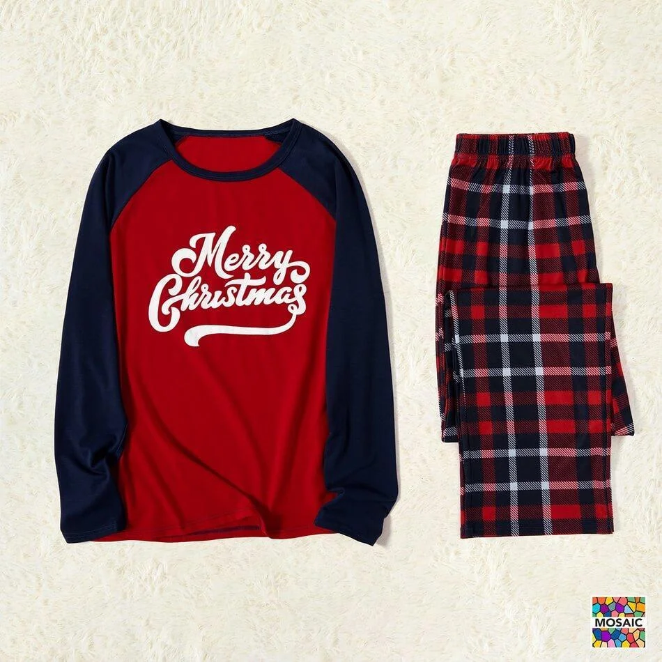 Family Matching Plaid Pajamas Set