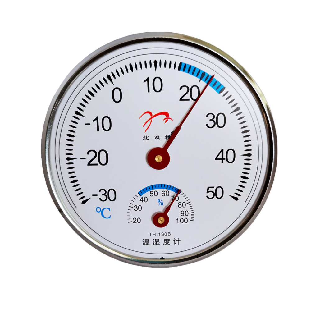 

Round Clock Indoor Outdoor Wet Hygrometer Humidity Thermometer Meter Gauge, Th:130b, 501 Original