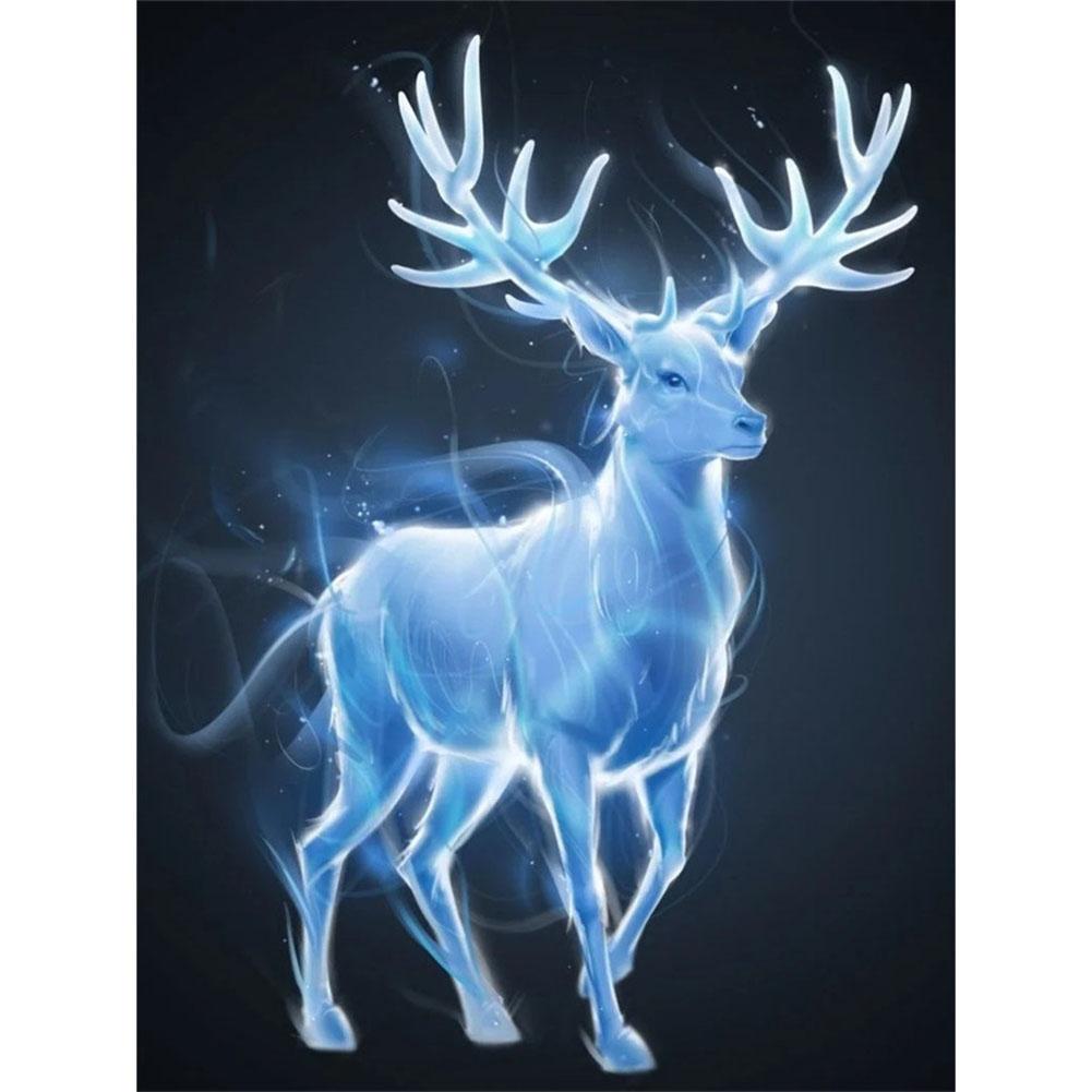 

Silver Fantasy Elk - Round Drill Diamond Painting - 30*40CM, 501 Original