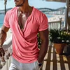 Men's Holiday Tulum V-neck Plain T-shirt by Inlyline