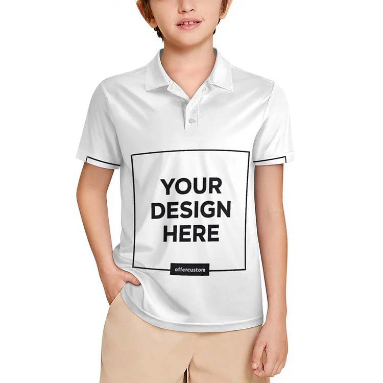Personalized Design Children Premium Ice Silk Children's Polo Shirt