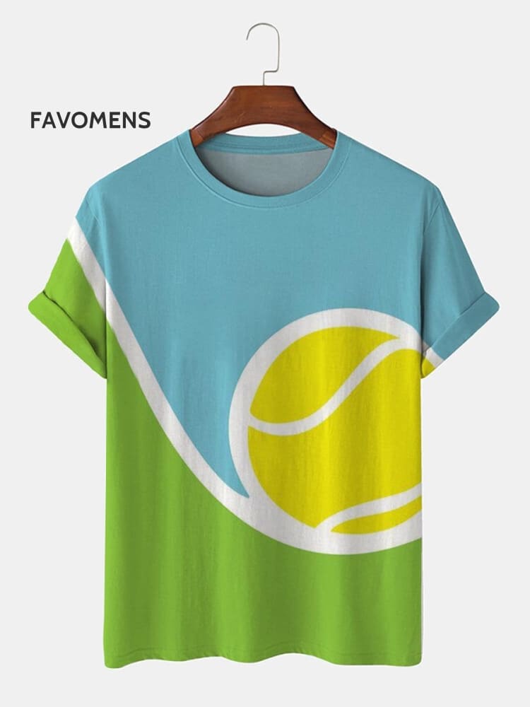 Sports Tennis T-Shirt Multicolor / S