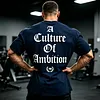 Oversize Cotton A Culture Of Ambition Graphic T-Shirt by Inlyline