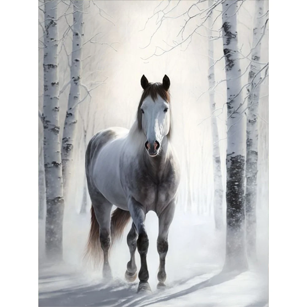Diamond Painting - Full Round Drill - Horse(Canvas|30*40cm)